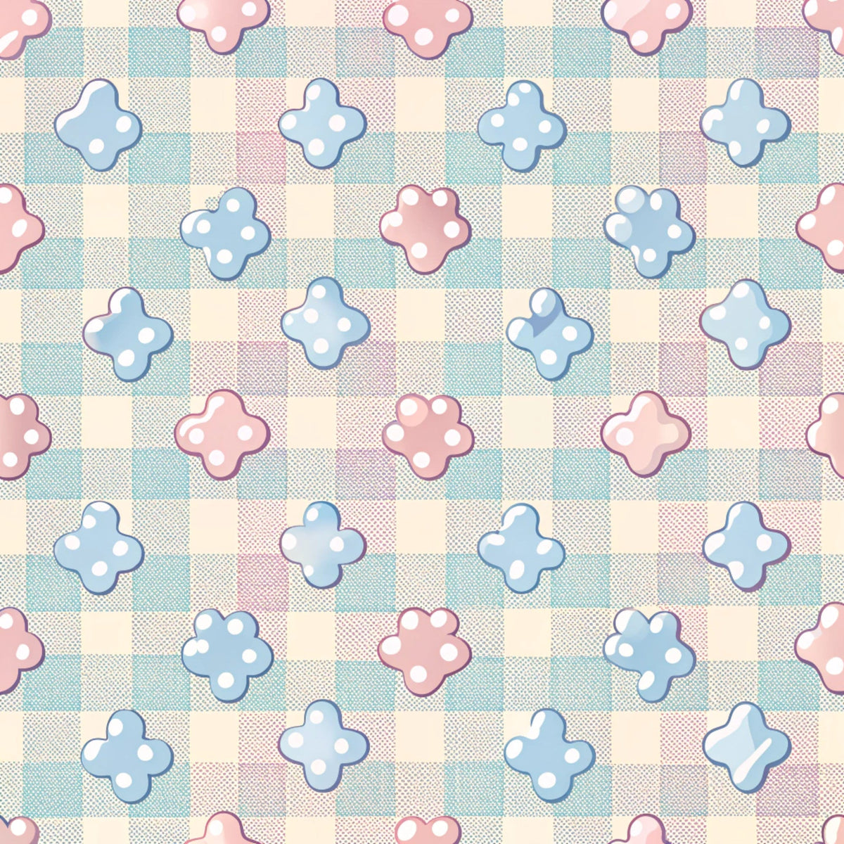 Puppy Prints Pattern 23 Minky Fabric