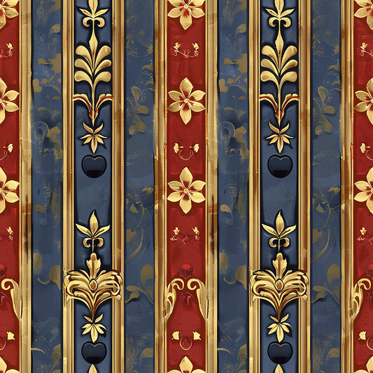 Medieval French Pattern 5 Quilting Cotton Fabric