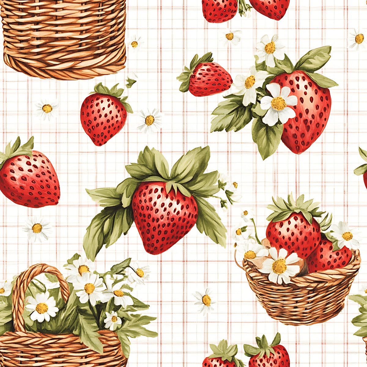 Berry Basket Charm Pattern 12 Minky Fabric