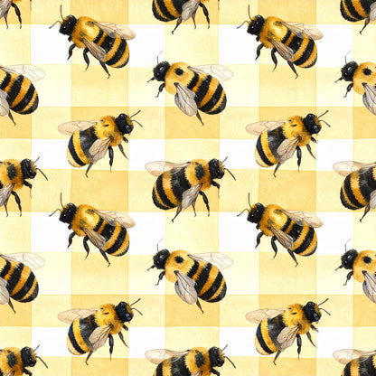 Golden Hive Meadow Pattern 5 Minky Fabric
