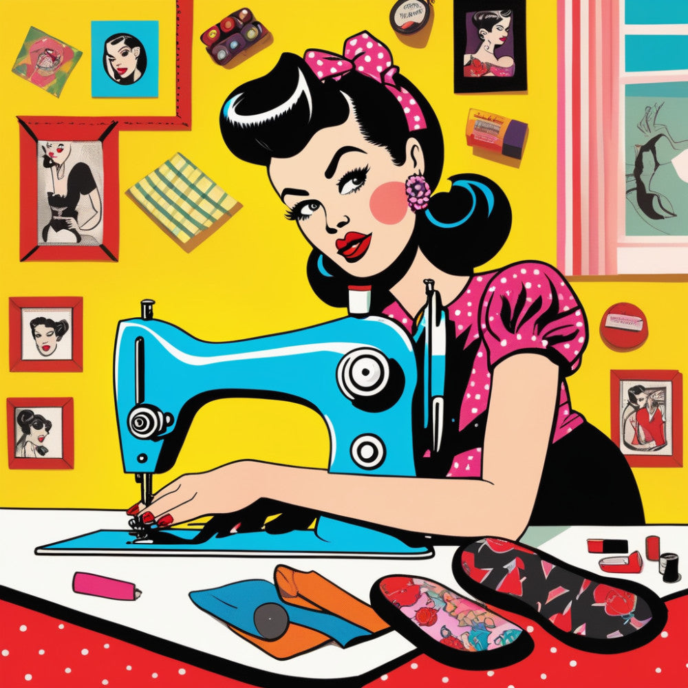 Pop Art Sewing Fabric Panel 22