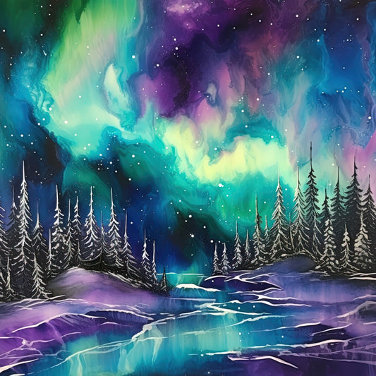 Aurora Inkscapes Fabric Panel 9
