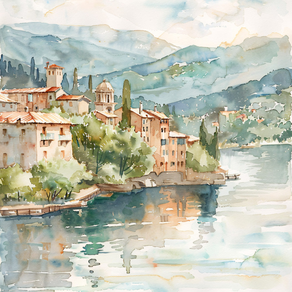 Italy Travel Art Fabric Panel 18
