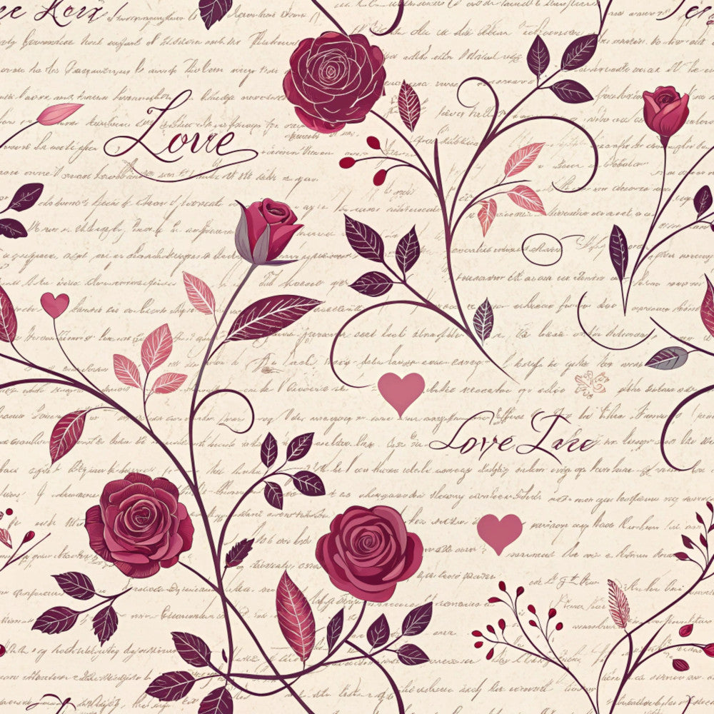 Velvet Rose Reverie Pattern 8 Minky Fabric