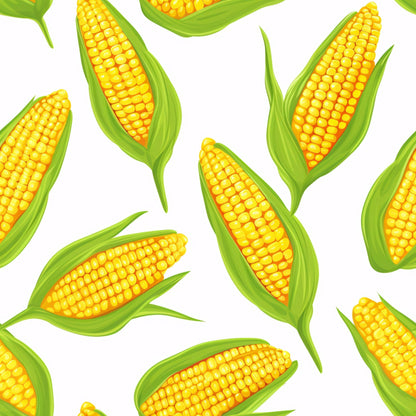 Golden Maize Pattern 36 Minky Fabric