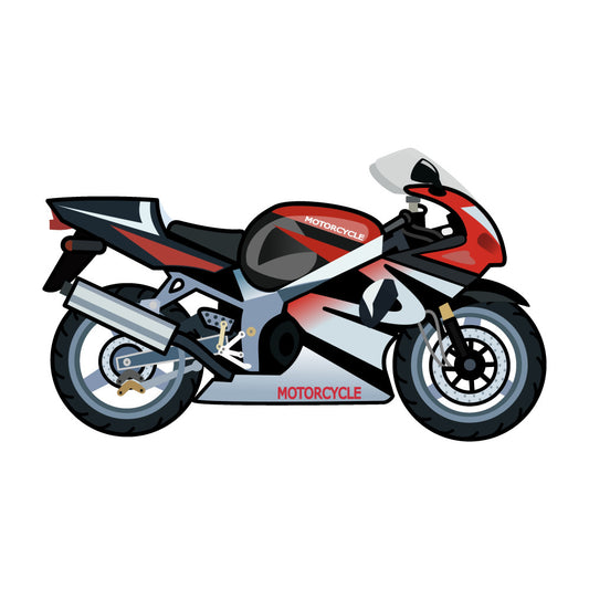 Cartoon Motorcycles Fabric Panel 2
