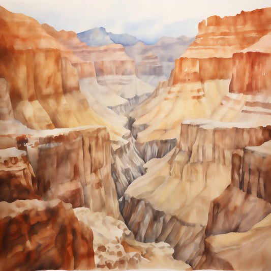 Grand Canyon Landscape Fabric Panel 7