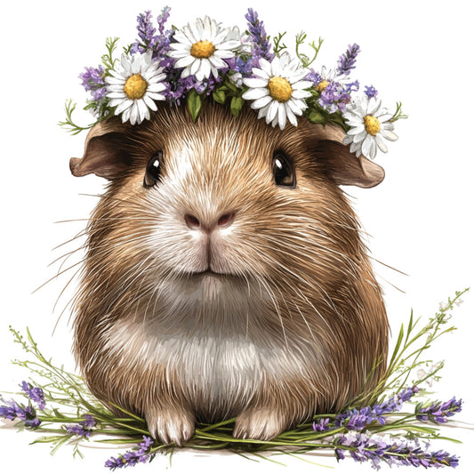 Cute Guinea Pigs Fabric Panel 18
