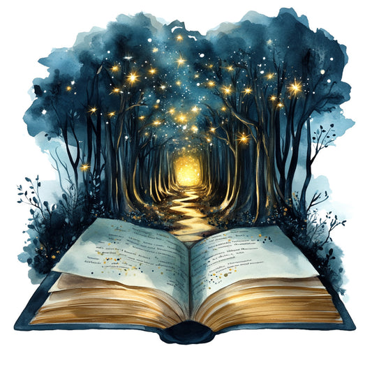 Halloween Books Fabric Panel 22