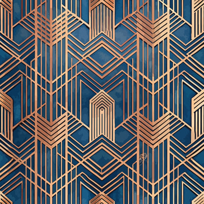 Gilded Gatsby Pattern 53 Minky Fabric