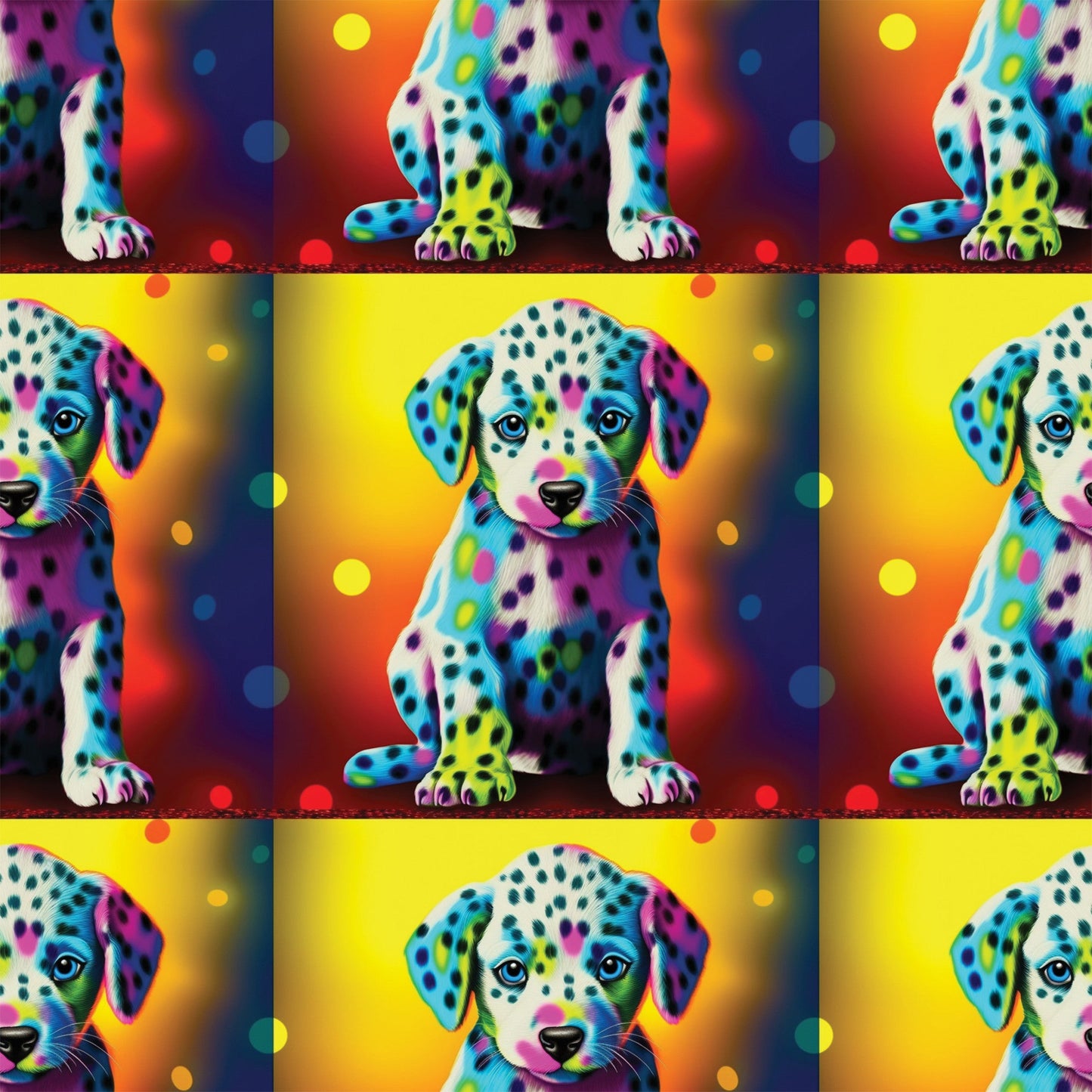 Colorful Animals and Plants Pattern 2 Quilting Cotton Fabric