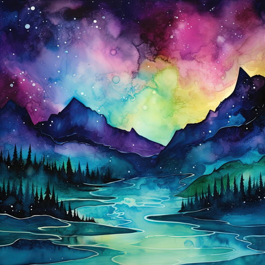 Aurora Inkscapes Fabric Panel 7