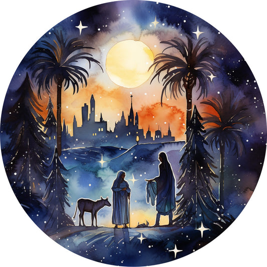 Nativity Christmas Ornaments Fabric Panel 22