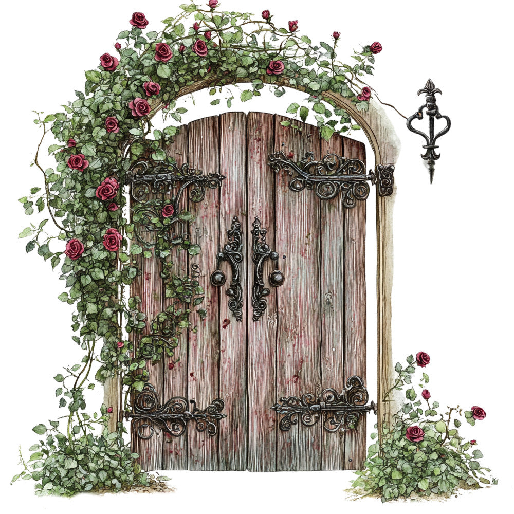 Vintage Garden Fabric Panel 33