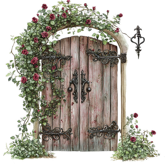 Vintage Garden Fabric Panel 33