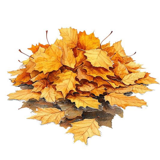 autumn leaves, fall foliage, golden yellow, burnt orange, rust, copper, cream, golden brown, maple leaves, seasonal, nature, botanical, fall colors, autumn, harvest, thanksgiving, rustic, natural, leaf motifs, woodland, earth tones, warm colors, traditional, decorative panel, wall hanging, home decor, seasonal decor