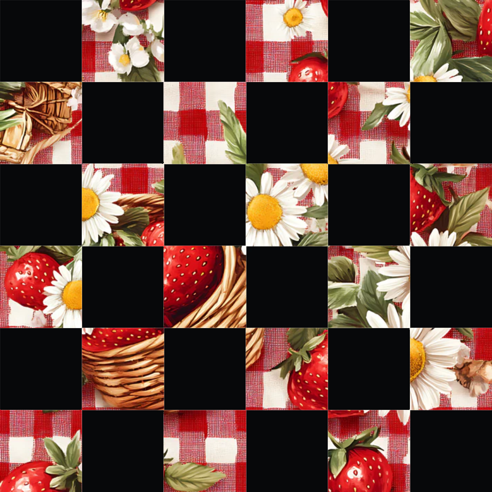 Berry Basket Charm Pattern 33 Minky Fabric
