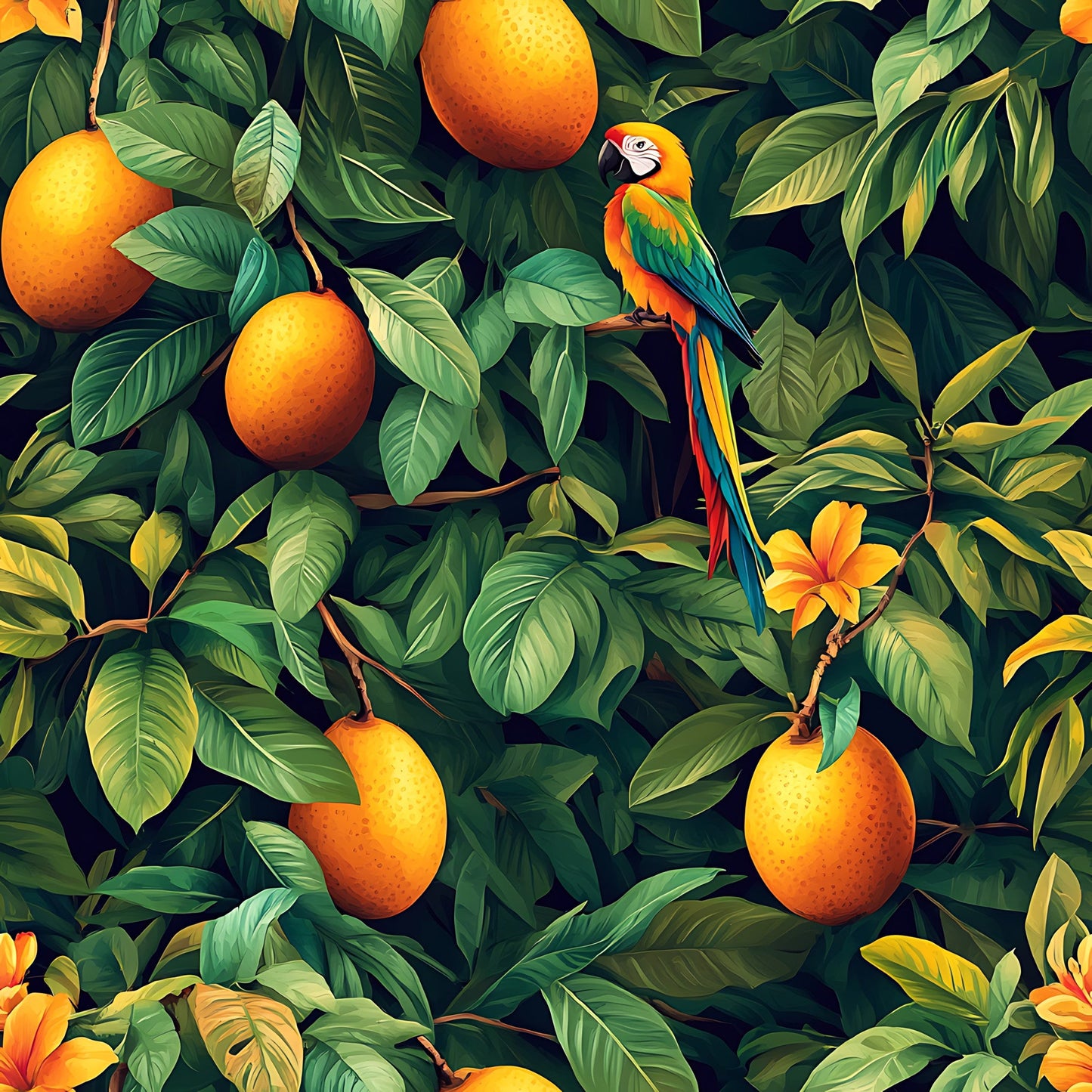 Mango In The Wild Pattern 9 Quilting Cotton Fabric