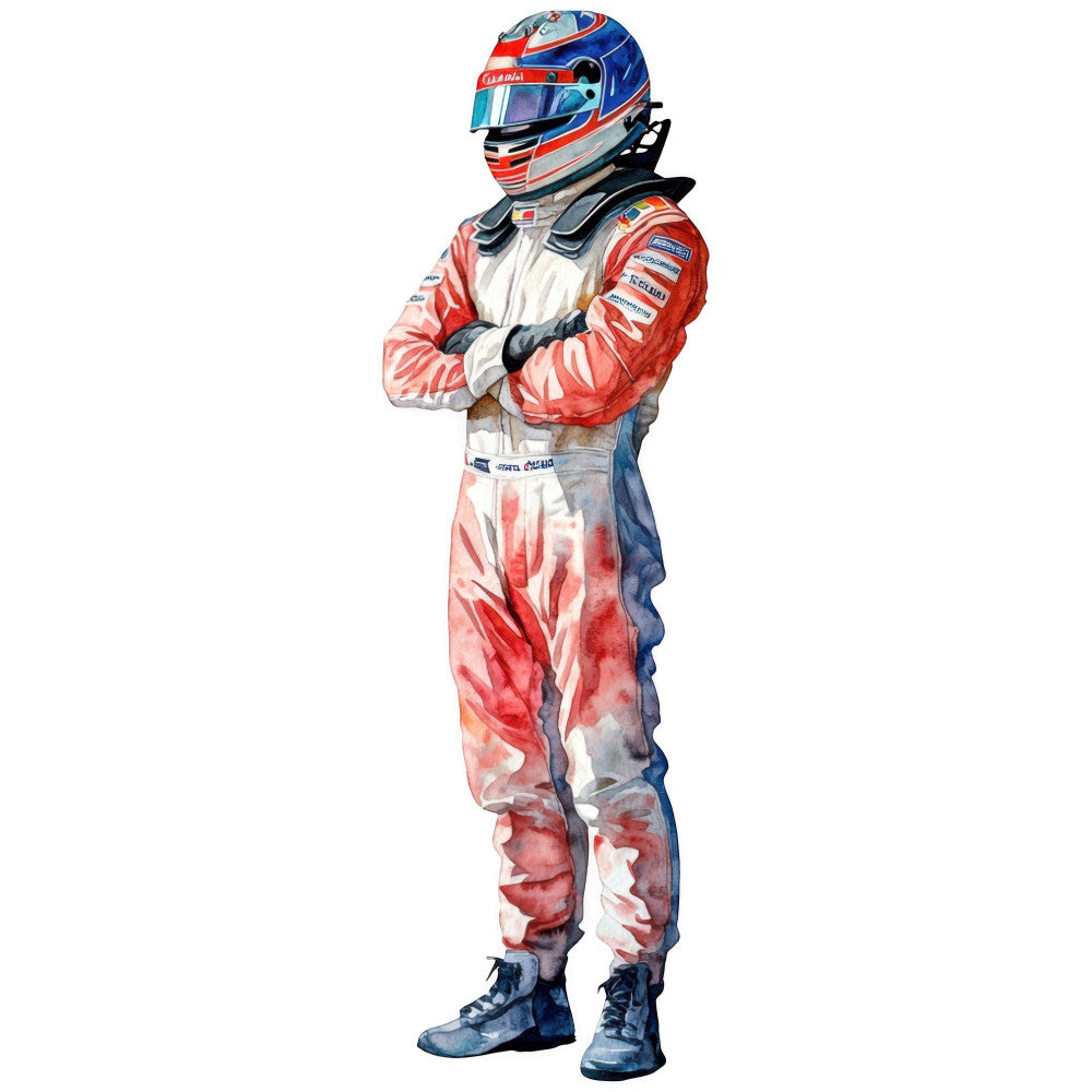 Watercolor Formula Racing Fabric Panel 1