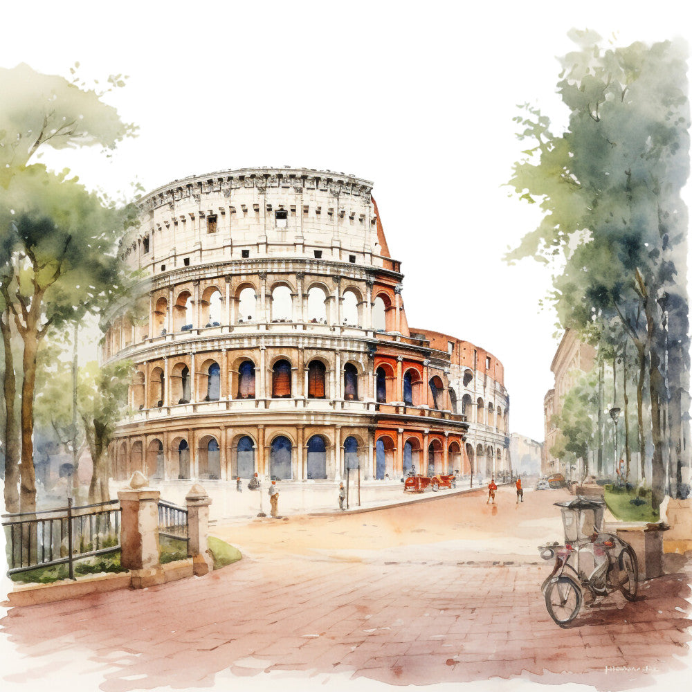 Welcome to Italy Fabric Panel 33