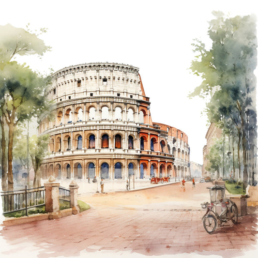 Welcome to Italy Fabric Panel 33