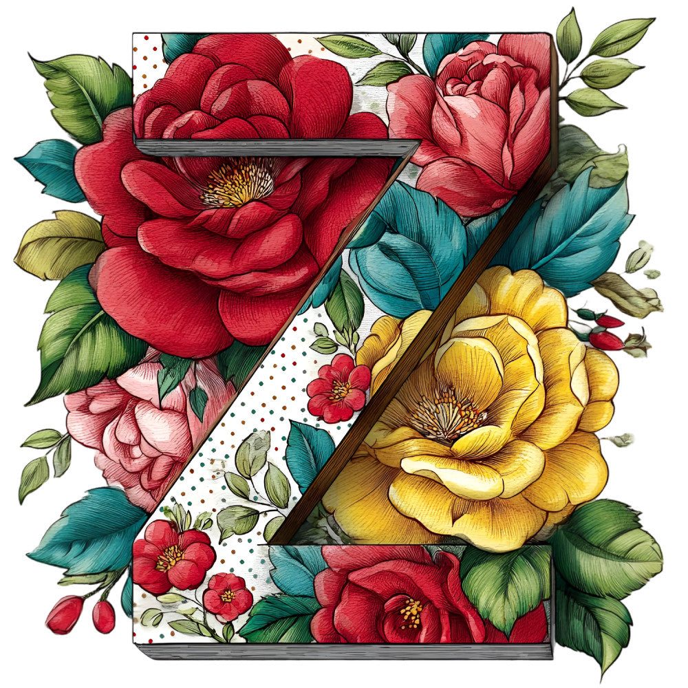 Wedding Alphabet Fabric Panel 17