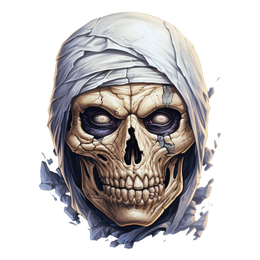 Horror Skulls Fabric Panel 13