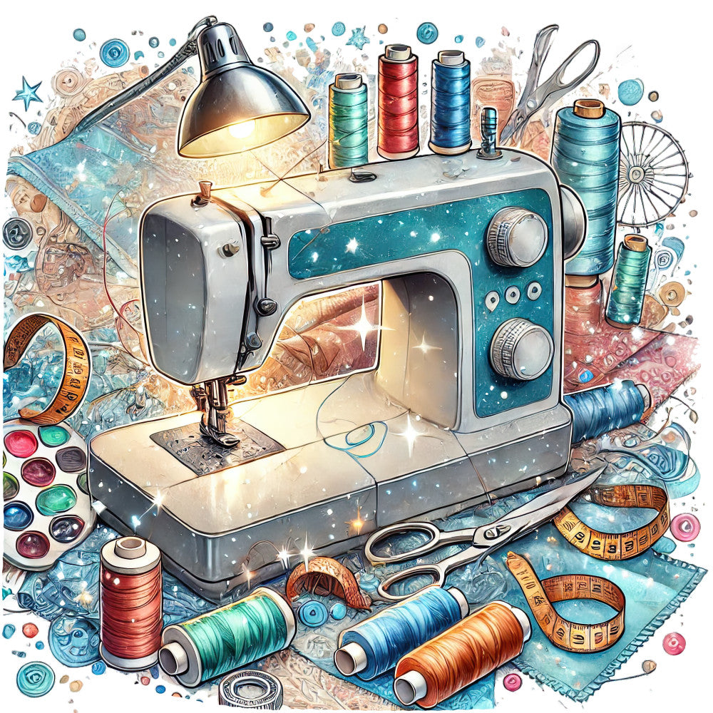 Sewing Scenes Fabric Panel 29