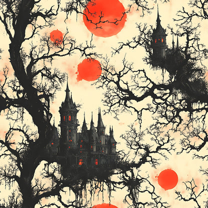 Scarlet Spires Pattern 19 Minky Fabric