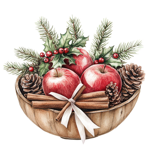 Rustic Christmas Fabric Panel 6