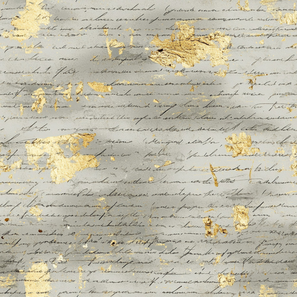 Gilded Forgotten Correspondence Pattern 18 Minky Fabric