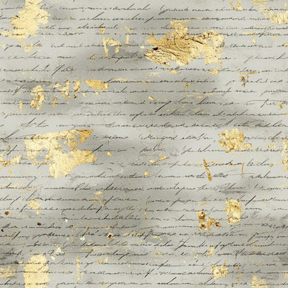Gilded Forgotten Correspondence Pattern 18 Minky Fabric