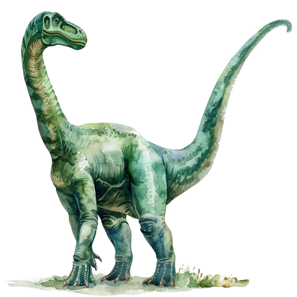 Watercolor Dinosaurs Fabric Panel 46