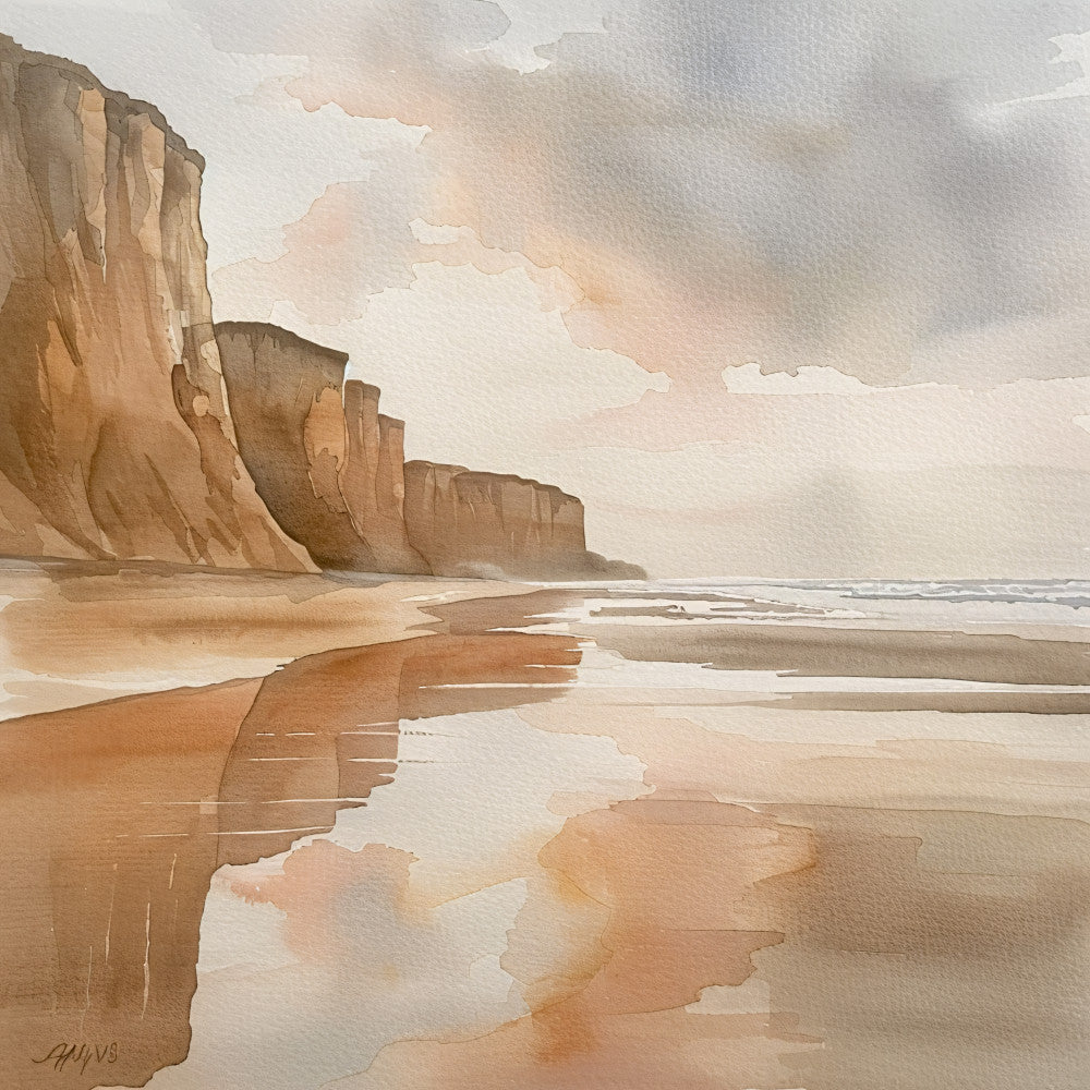 Normandy Travel Art Fabric Panel 12