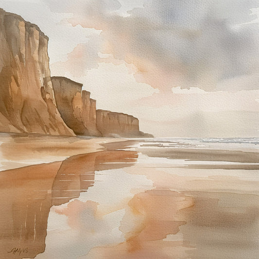 Normandy Travel Art Fabric Panel 12