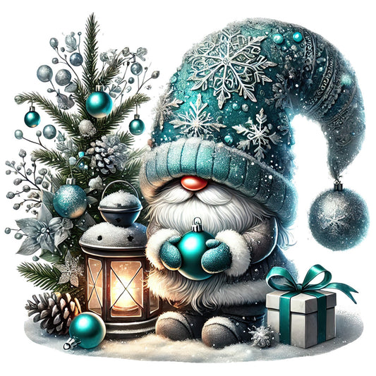 Cozy Christmas Gnomes Fabric Panel 15