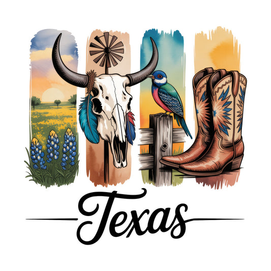 Western Brushstroke Fabric Panel 19