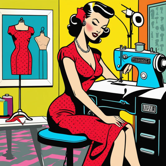 Pop Art Sewing Fabric Panel 51