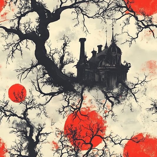 Blood Moon Manor Pattern 17 Quilting Cotton Fabric