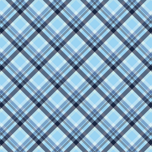 Maritime Blues Pattern 5 Minky Fabric