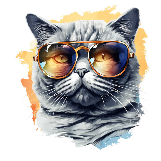 Cats with Sunglasses Fabric Panel 37