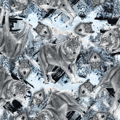 Snowbound Pack Pattern 1 Minky Fabric