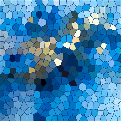 Mosaic Love Pattern 5 Quilting Cotton Fabric
