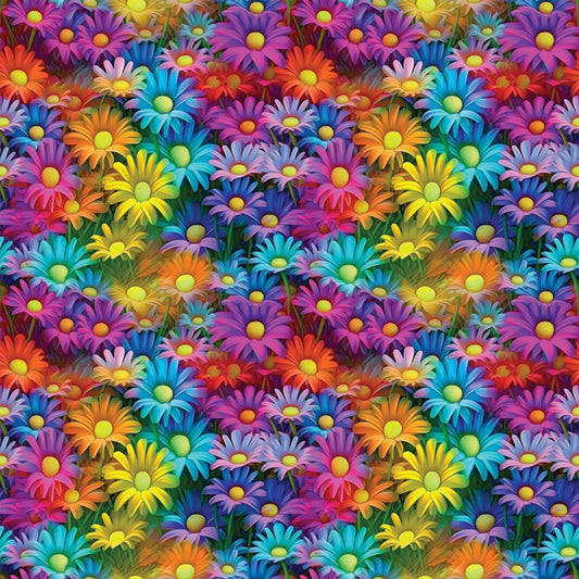 Colorful Animals and Plants Pattern 12 Quilting Cotton Fabric