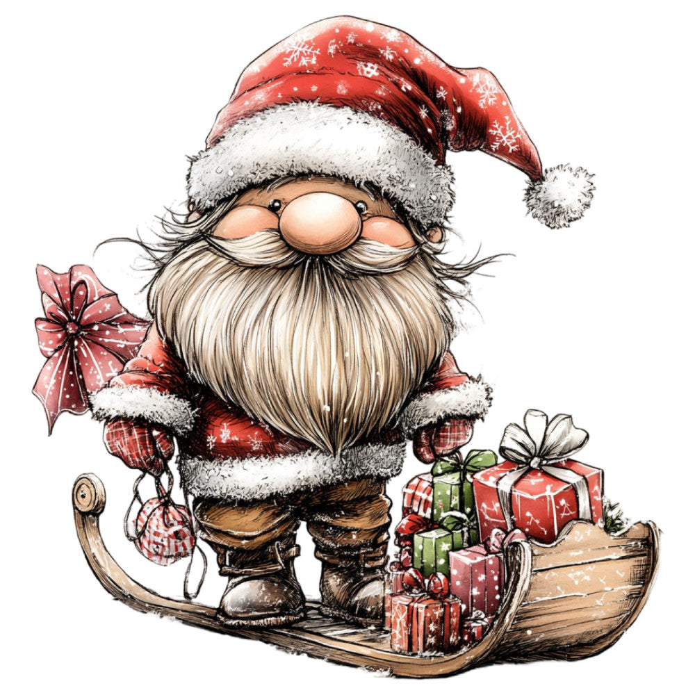 1st Whimsical Christmas Fabric Panel 129