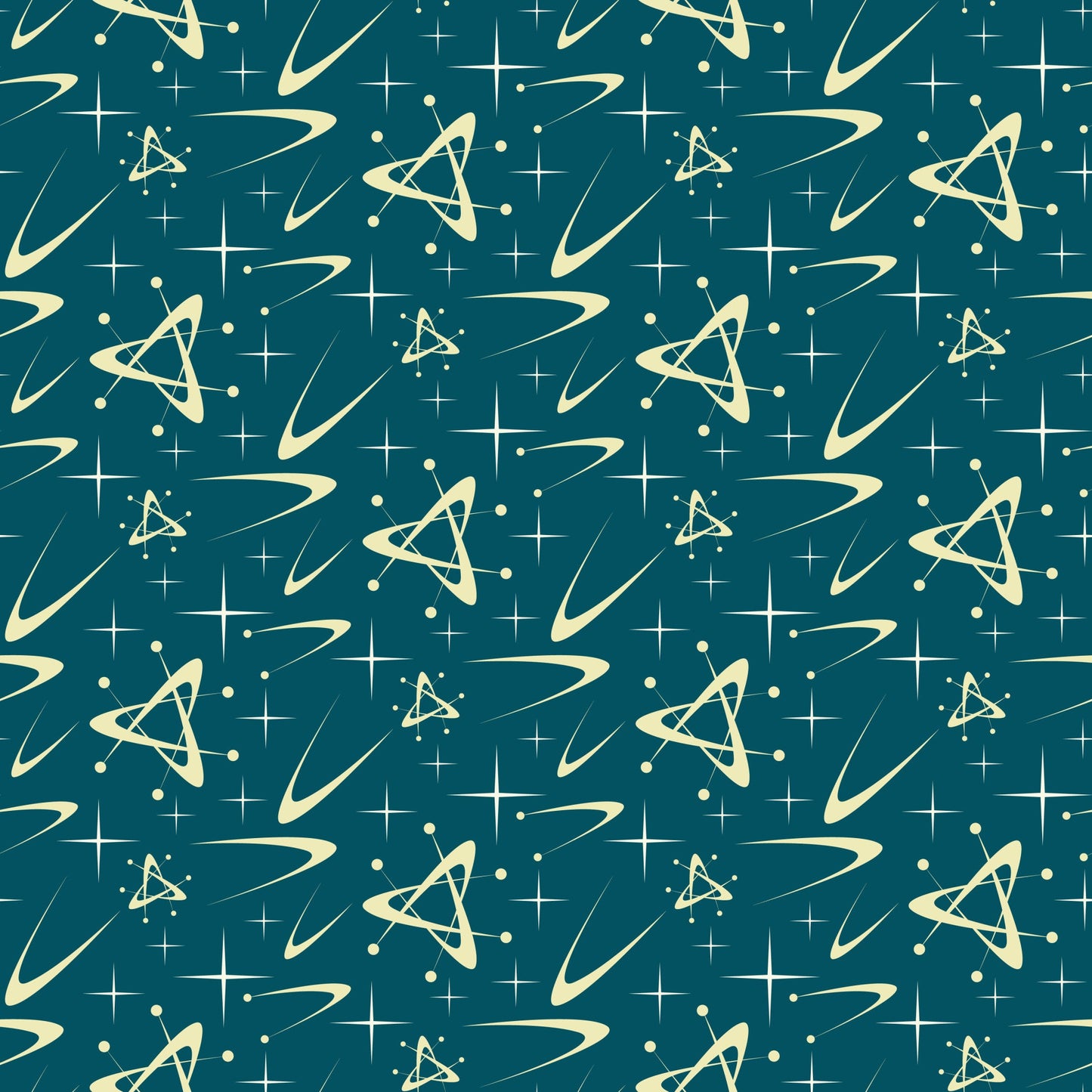Atomic Starbursts Pattern 6 Quilting Cotton Fabric