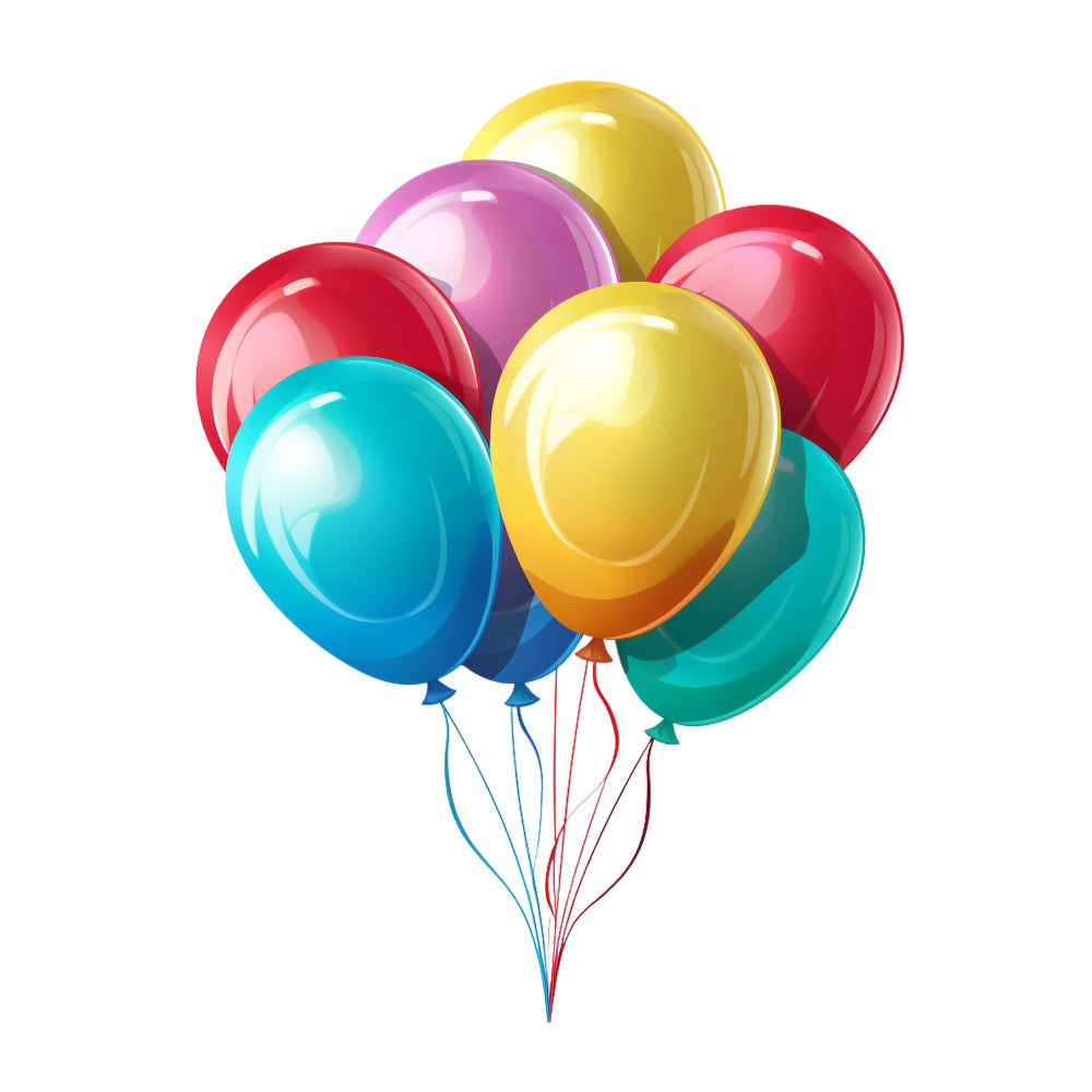 Party Balloons Fabric Panel 10