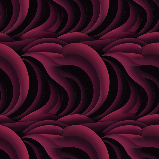 Burgundy Abstract Pattern 7 Quilting Cotton Fabric