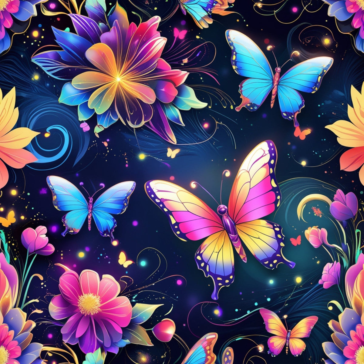 Luminous Wings Pattern 33 Minky Fabric