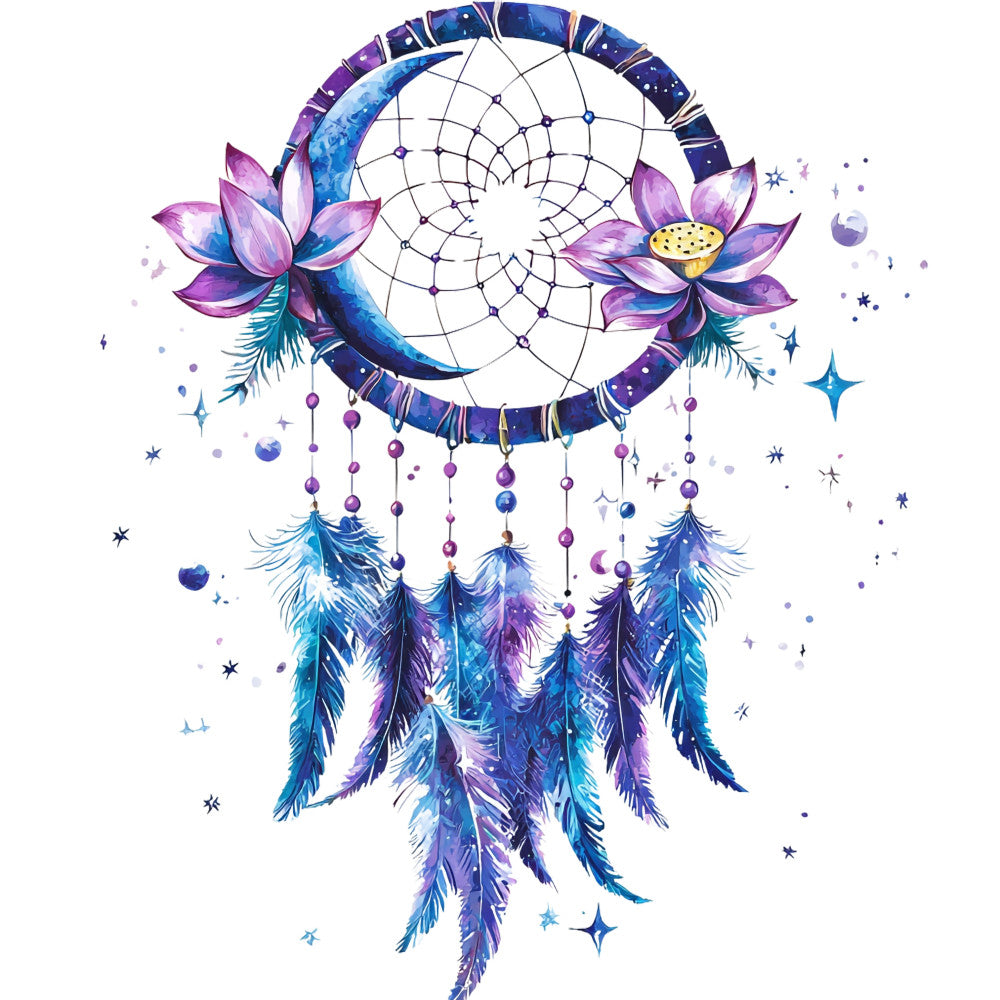 Floral Dreamcatcher Fabric Panel 7